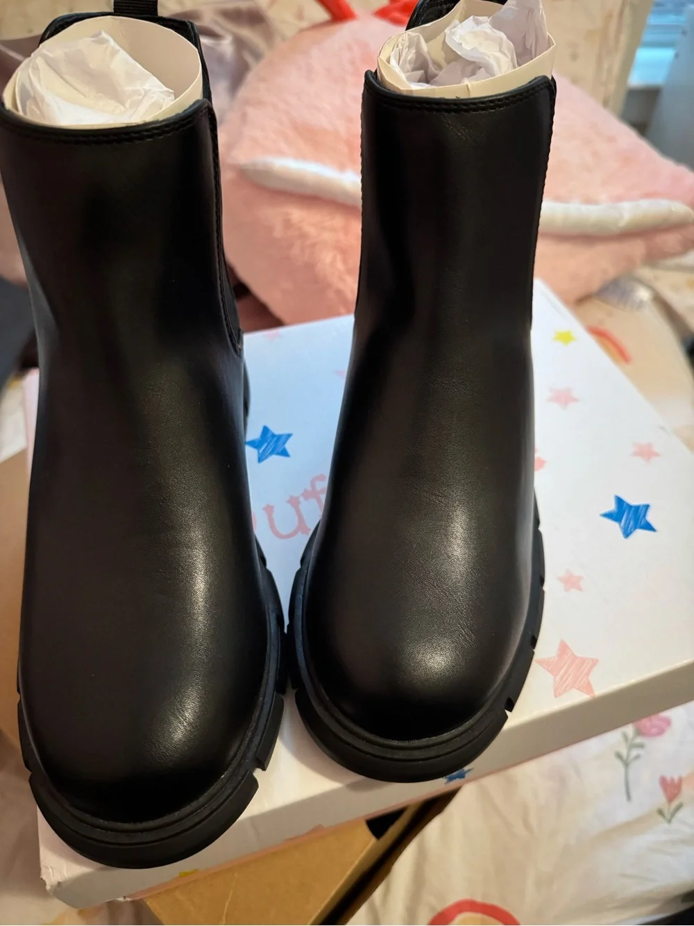 Black Chelsea Lug Ankle Boots - Kids Fashion Boot